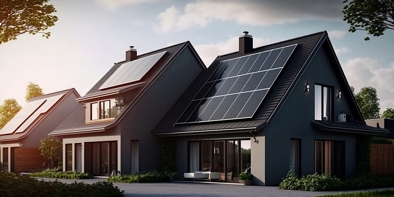 Solarplatten zur Produktion von Strom
