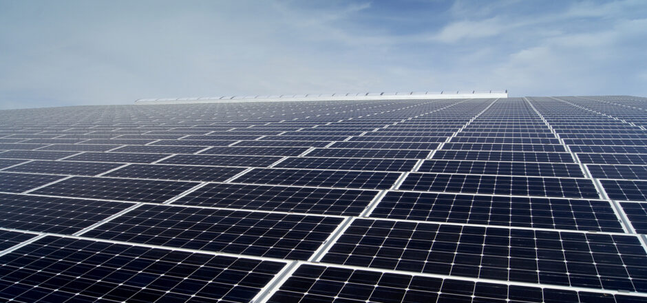 Aufständerung von Solarmodulen
